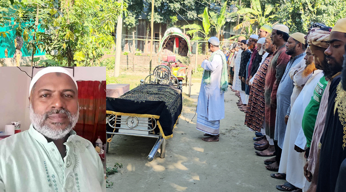  গোয়ালন্দে নিহতের ৫দিন পর বাড়ি ফিরল সিঙ্গাপুর প্রবাসী কদমের লাশ
